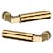 Baldwin L029 Lever Unlacquered Brass Door Levers Unlacquered Brass L029.031.MR - alternate 3